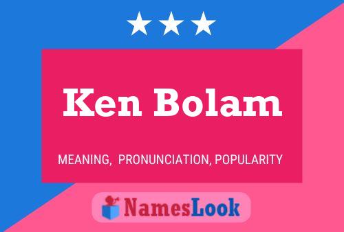 Pôster do nome Ken Bolam