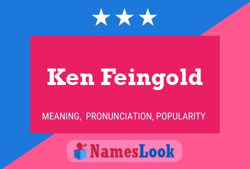 Pôster do nome Ken Feingold