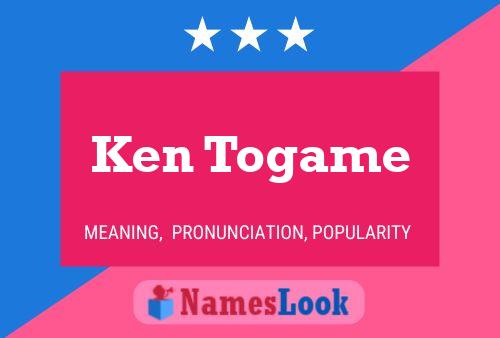 Pôster do nome Ken Togame