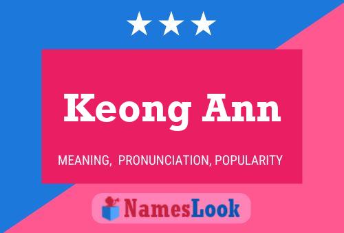 Pôster do nome Keong Ann