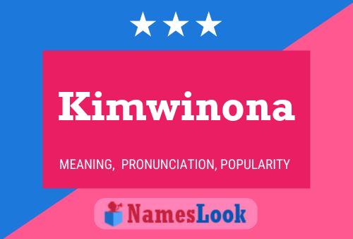 Pôster do nome Kimwinona