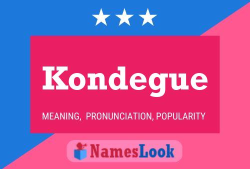 Pôster do nome Kondegue