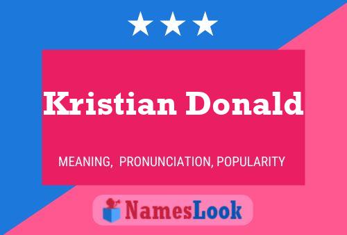 Pôster do nome Kristian Donald