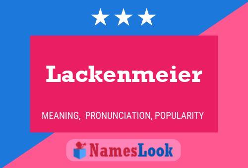 Pôster do nome Lackenmeier