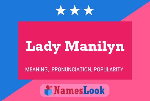 Pôster do nome Lady Manilyn