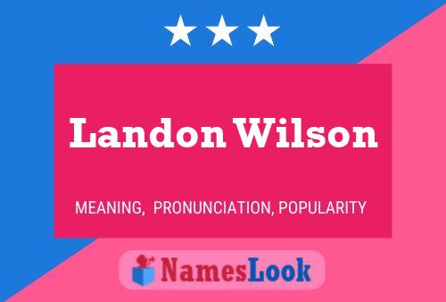 Pôster do nome Landon Wilson