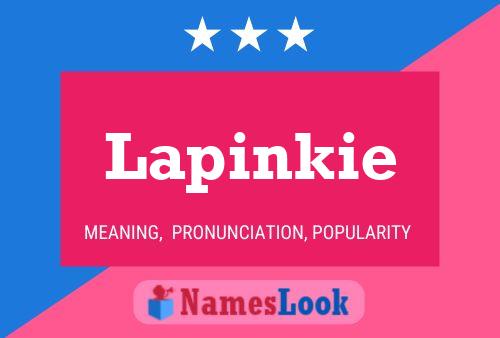 Pôster do nome Lapinkie