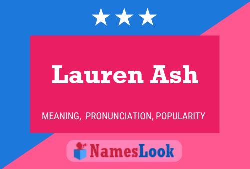 Pôster do nome Lauren Ash