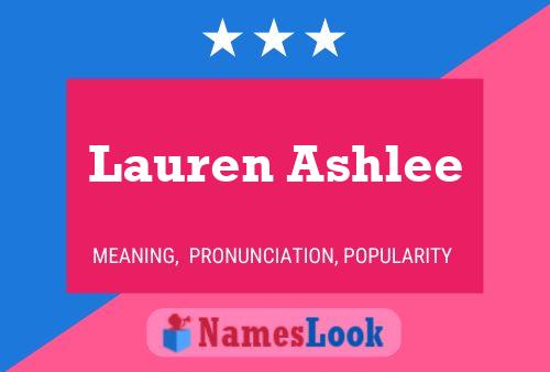 Pôster do nome Lauren Ashlee