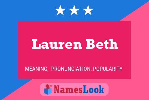 Pôster do nome Lauren Beth