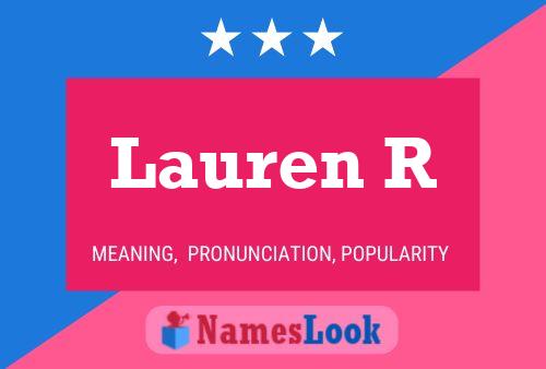 Pôster do nome Lauren R