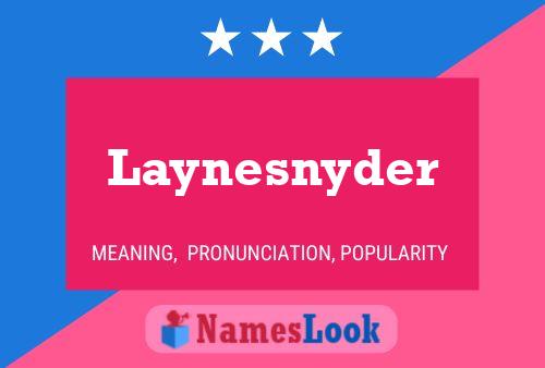 Pôster do nome Laynesnyder