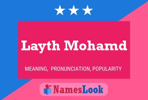 Pôster do nome Layth Mohamd