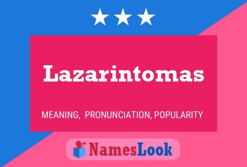 Pôster do nome Lazarintomas