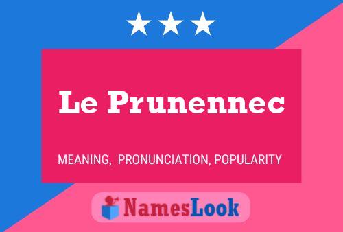 Pôster do nome Le Prunennec