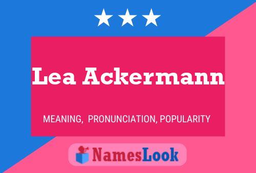 Pôster do nome Lea Ackermann