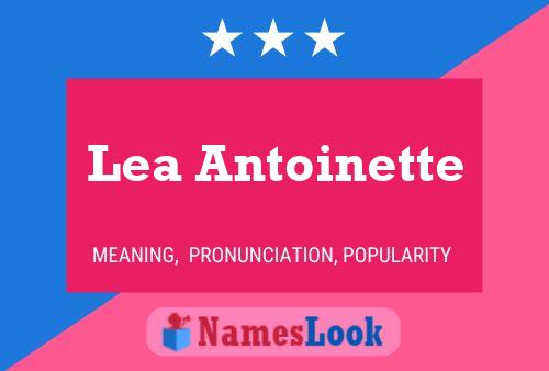 Pôster do nome Lea Antoinette