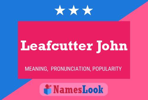 Pôster do nome Leafcutter John