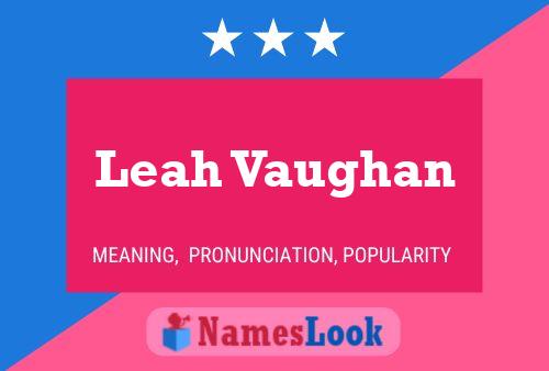 Pôster do nome Leah Vaughan