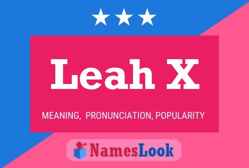 Pôster do nome Leah X