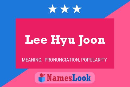 Pôster do nome Lee Hyu Joon