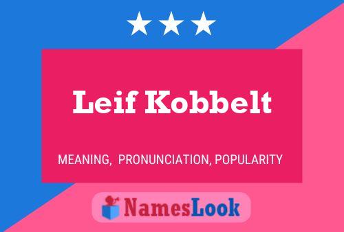 Pôster do nome Leif Kobbelt