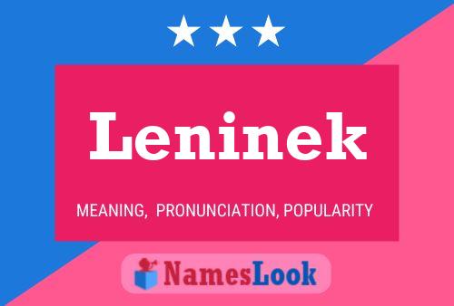 Pôster do nome Leninek