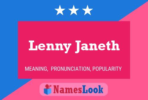 Pôster do nome Lenny Janeth