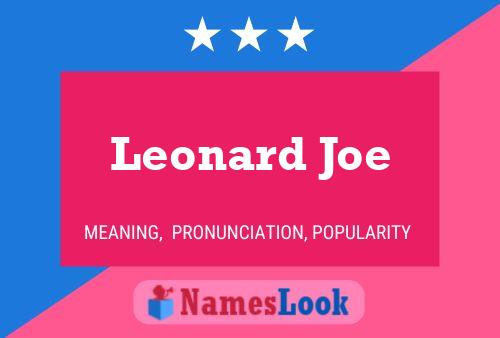 Pôster do nome Leonard Joe