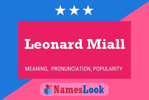 Pôster do nome Leonard Miall