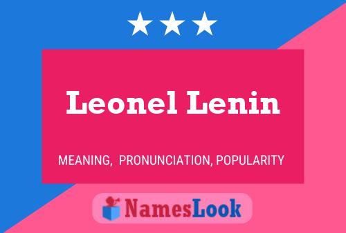 Pôster do nome Leonel Lenin