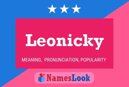 Pôster do nome Leonicky