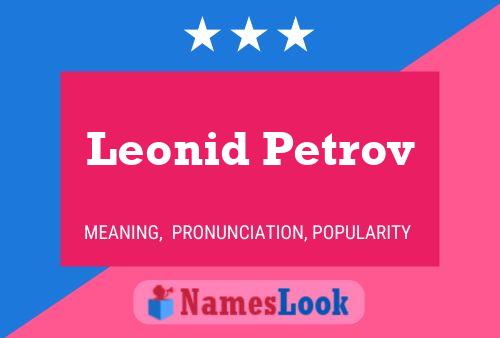 Pôster do nome Leonid Petrov