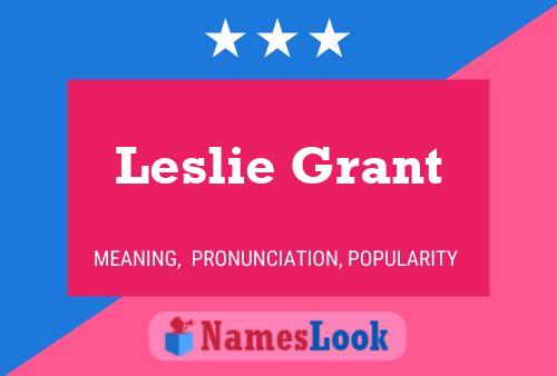 Pôster do nome Leslie Grant