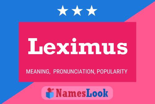 Pôster do nome Leximus