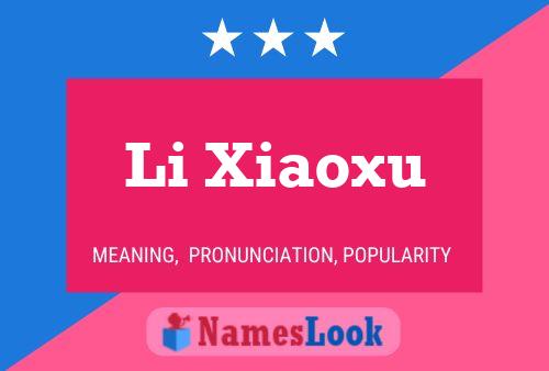 Pôster do nome Li Xiaoxu