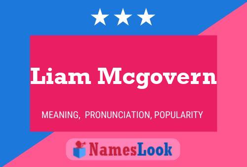 Pôster do nome Liam Mcgovern