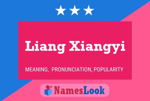 Pôster do nome Liang Xiangyi