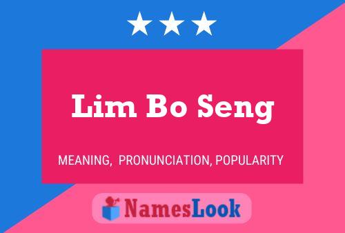 Pôster do nome Lim Bo Seng