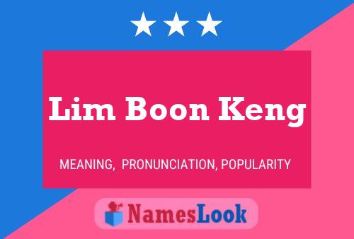 Pôster do nome Lim Boon Keng