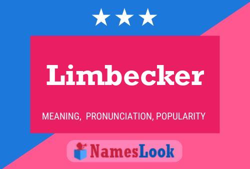 Pôster do nome Limbecker