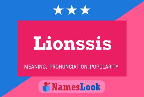 Pôster do nome Lionssis