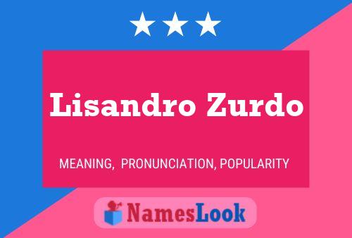 Pôster do nome Lisandro Zurdo