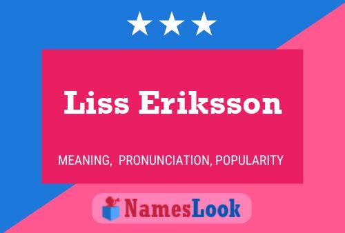 Pôster do nome Liss Eriksson