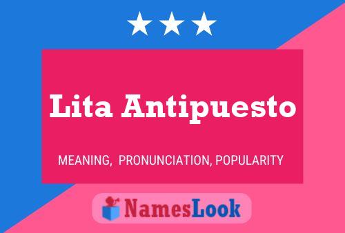 Pôster do nome Lita Antipuesto