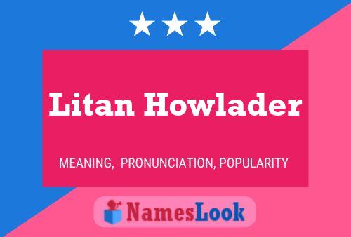 Pôster do nome Litan Howlader