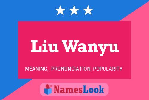 Pôster do nome Liu Wanyu