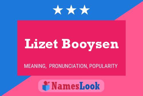 Pôster do nome Lizet Booysen