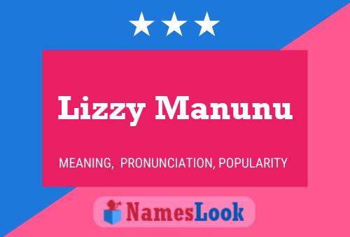 Pôster do nome Lizzy Manunu