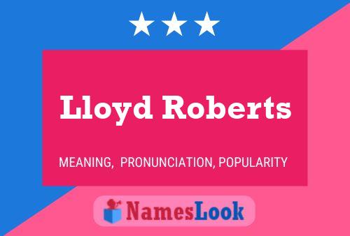 Pôster do nome Lloyd Roberts